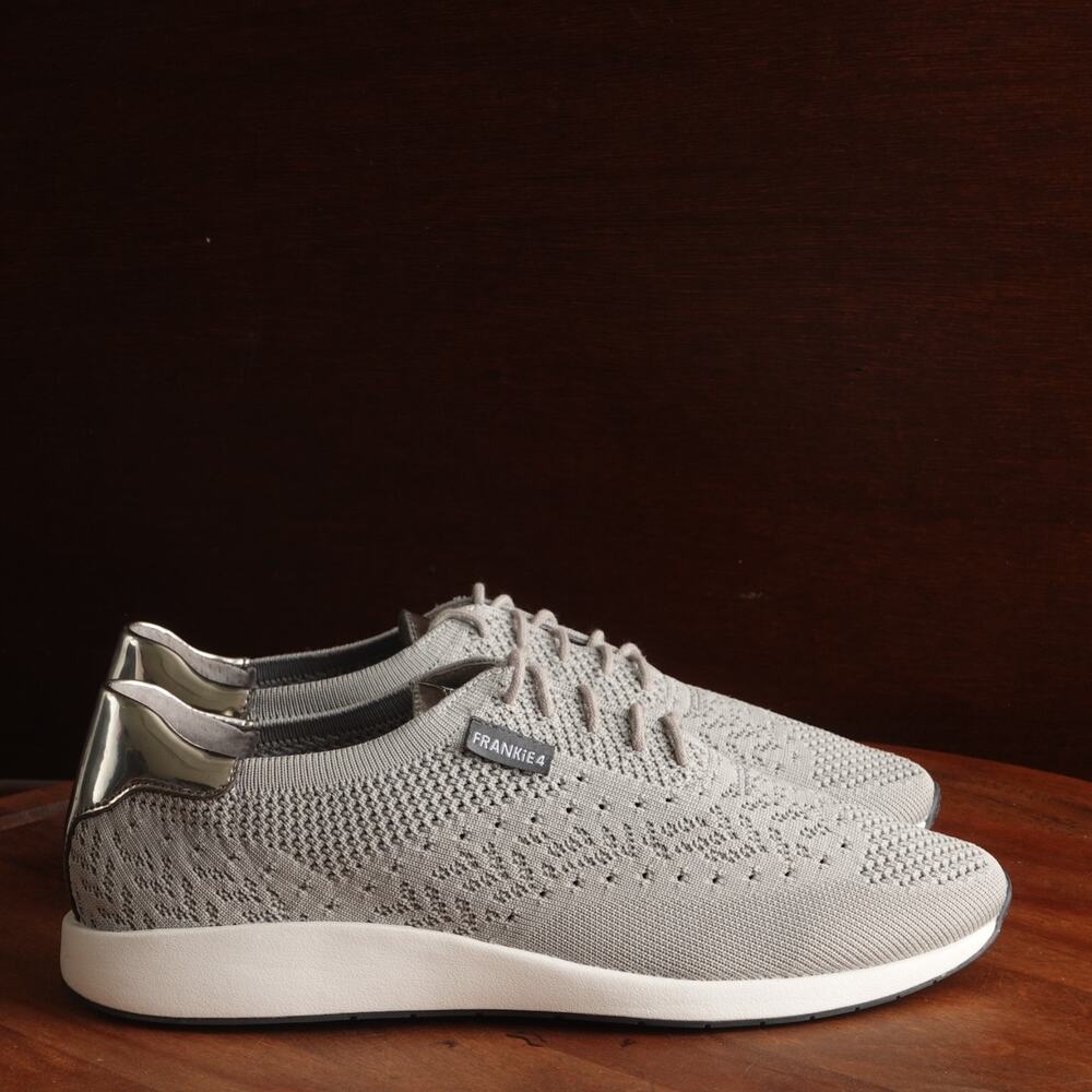 Frankie4 Sneakers Womens Size 9 Gray Dimity Knit Comfort Walking Preppy Shoes